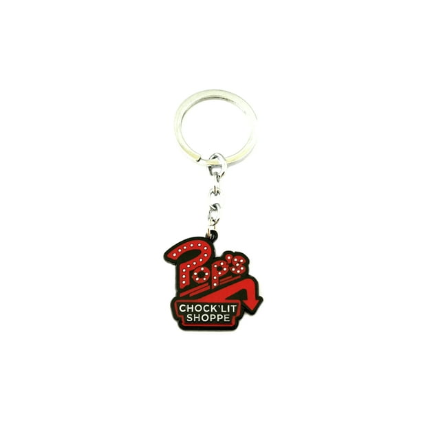 Genuine Riverdale Pop's Chock'lit Shoppe Logo Rubber Keyring Key Chain Fob TV